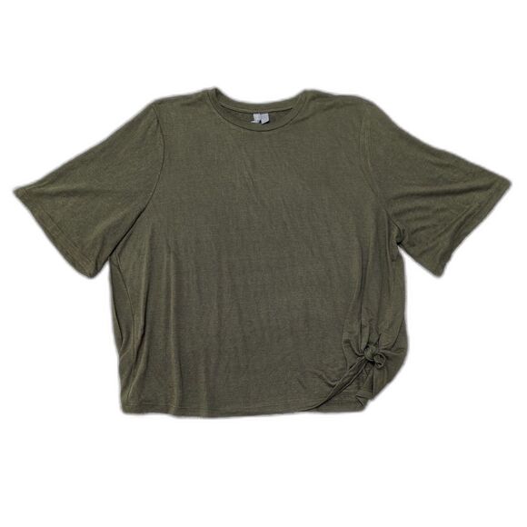 ASOS Womens Sz 14 Forest Green Top Modern Minimalist Basic Streetwear Boho - Picture 1 of 4